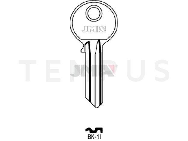 BK-1I Cilindričan ključ (Silca BK1R / Errebi KSC5S) 12592