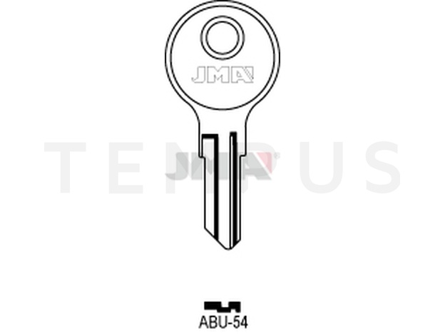 ABU-54 Cilindričan ključ (Silca AB35R / Errebi AU81R ) 12486