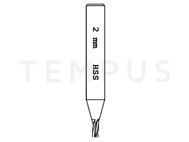 HSS 2 mm SPEC - freza ORION za auto ključeve 2x32x6 11908