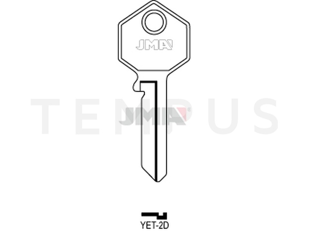 YET-2D Cilindričan ključ (Silca YT6R / Errebi YE14R) 14140
