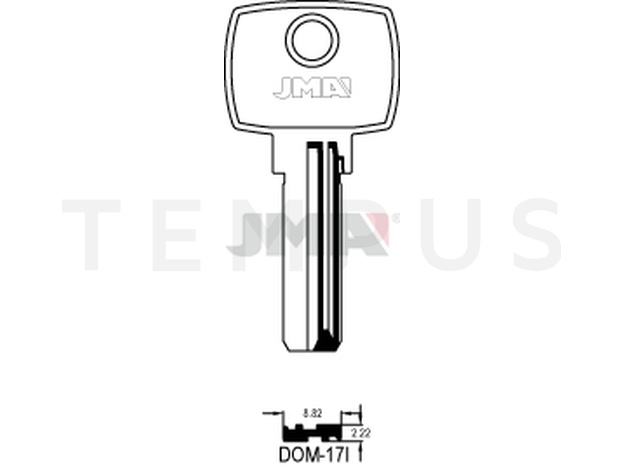 DOM-17I Specijalan ključ (Silca DM64, DM122 / Errebi DM38, DM38L) 12863
