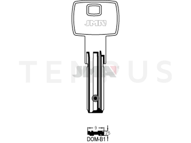 DOM-B1 Specijalan ključ (Silca DM139 / Errebi DM75LB) 12895