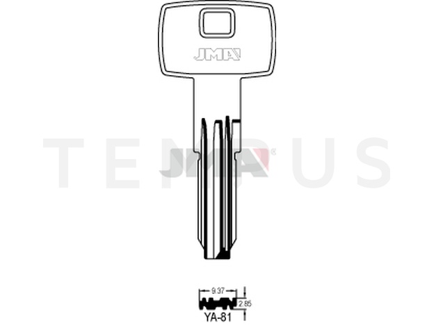 YA-81 Specijalan ključ (Silca YA90 / Errebi YI18) 14111