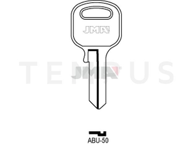 ABU-50 Cilindričan ključ (Silca AB17R / Errebi AU11S ) 12485