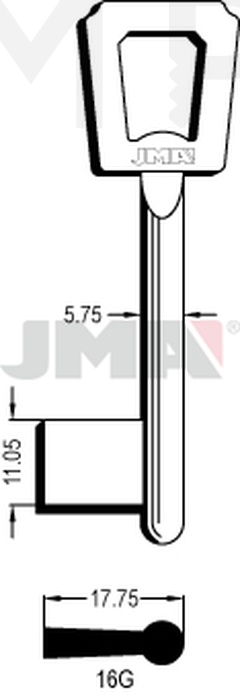 JMA 16G Kasa ključ (Errebi 50J16G)