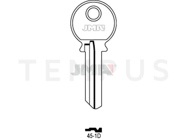 Jma 45-1D Cilindričan ključ (Silca RUS1  / Errebi KSP1D ) 12436