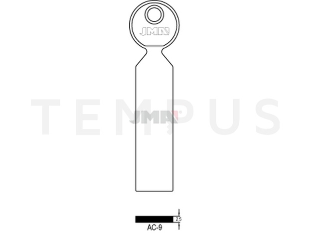 AC-9 Specijalan ključ (Silca 1016 / Errebi CG25) 12505