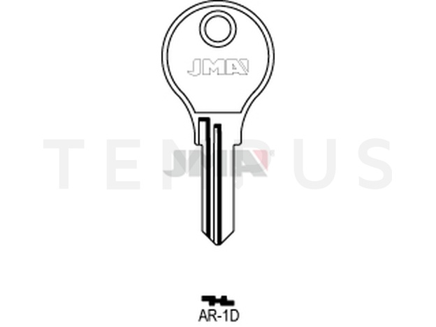 AR-1D Cilindričan ključ (Silca  ARG1R/ Errebi ARG1R) 12545
