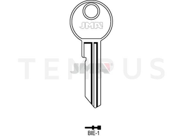 BIE-1 Cilindričan ključ (Silca BI110 / Errebi BL1) 12589