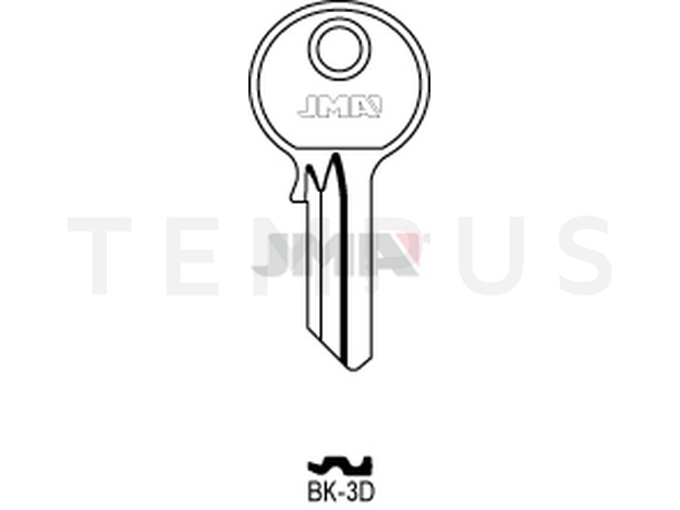 BK-3D Cilindričan ključ (Silca YL30 / Errebi KS3PD) 12595