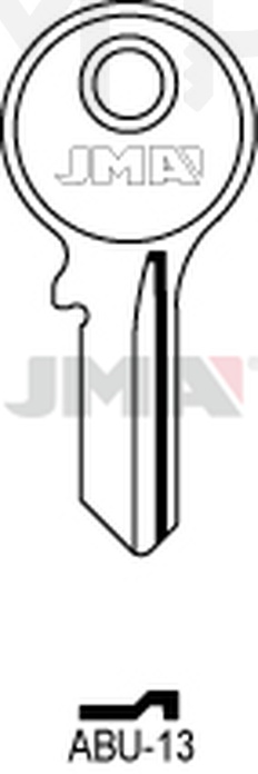 JMA ABU-13 Cilindričan ključ (Silca AB12  / Errebi AU12 )