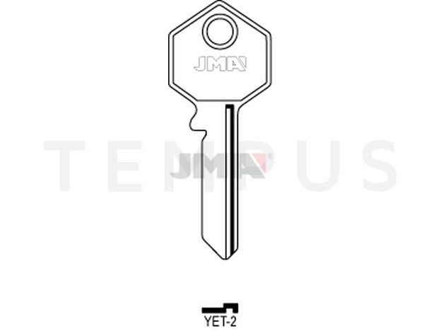 YET-2 Cilindričan ključ (Silca YT6 / Errebi YE14) 14139