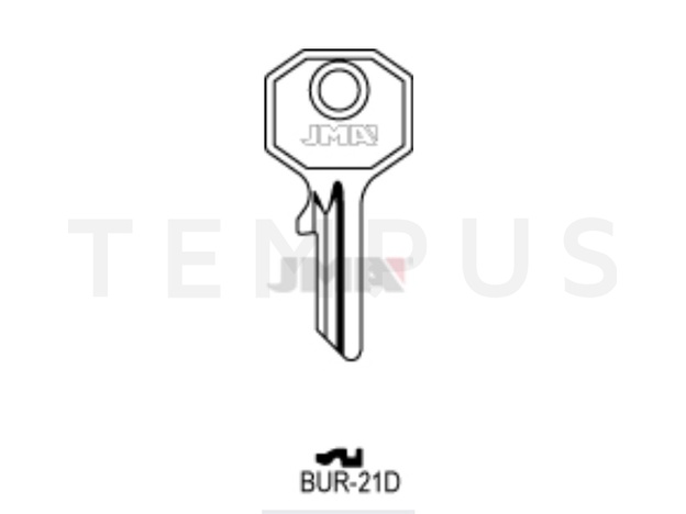 BUR-21D Cilindričan ključ (Silca BUR4) 19725