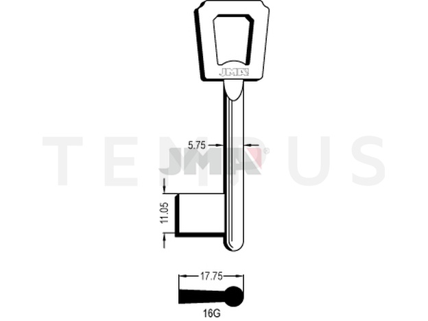 Jma 16G Kasa ključ (Errebi 50J16G) 12426