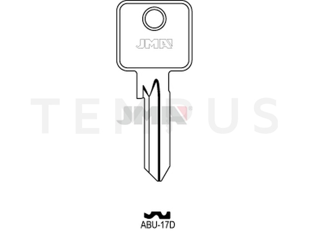 Jma ABU-17D Cilindričan ključ (Silca CS85, CS46 / Errebi AU5DQ, C5DQ ) 12446