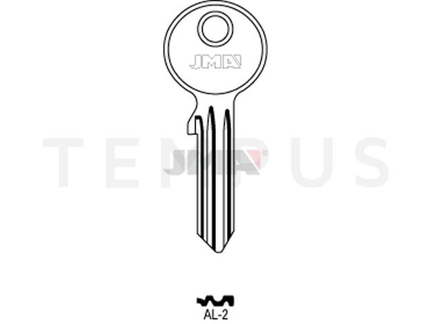 AL-2 Cilindričan ključ (Silca ASEC1 / Errebi ALD3R) 12530