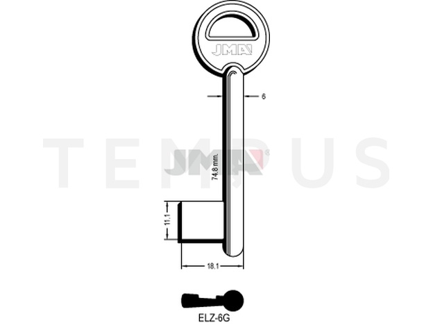 ELZ-6G Kasa ključ (Errebi 65EZ6) 12916