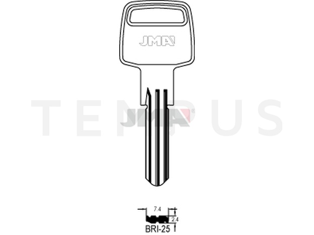 BRI-25 Specijalan ključ (Silca BD11 / Errebi BD12R) 12623