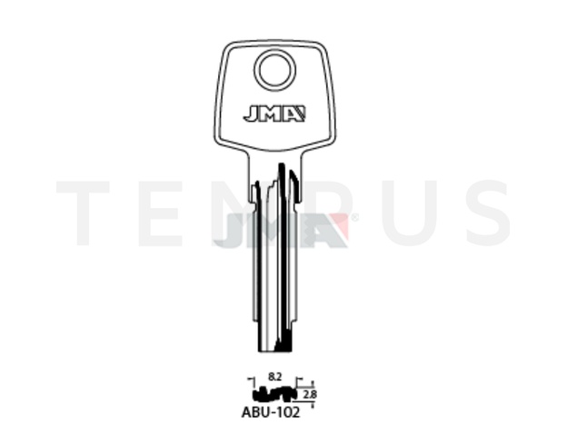 ABU-102 Specijalan ključ (Silca AB124 / Errebi AU109) 15875