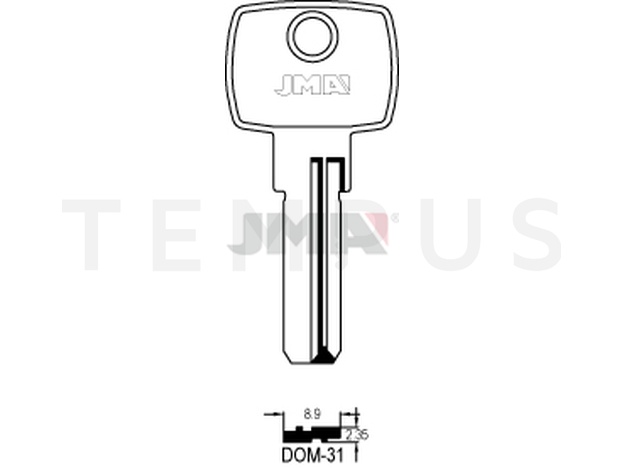 DOM-31 Specijalan ključ (Silca DM24 / Errebi DM37L) 12872