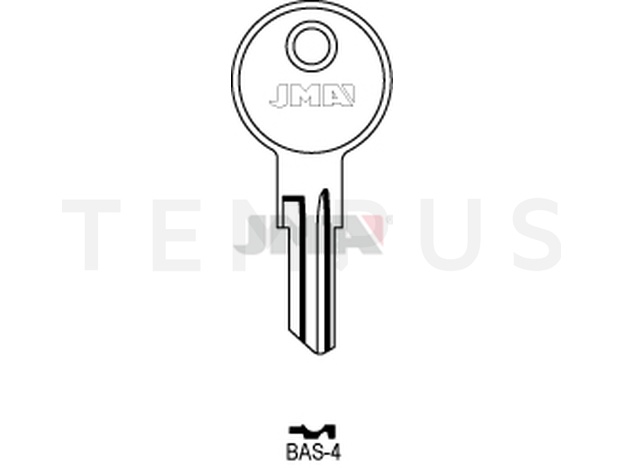 BAS-4 Cilindričan ključ (Silca BA1 / Errebi BASX) 12578