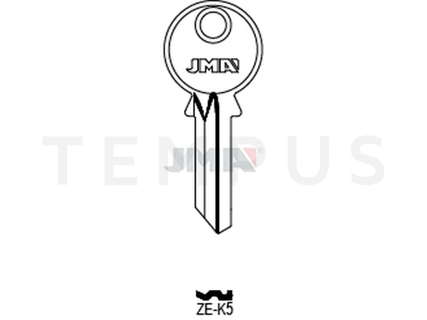 ZE-K5 Cilindričan ključ (Silca ZE5 / Errebi ZE15PD) 14160