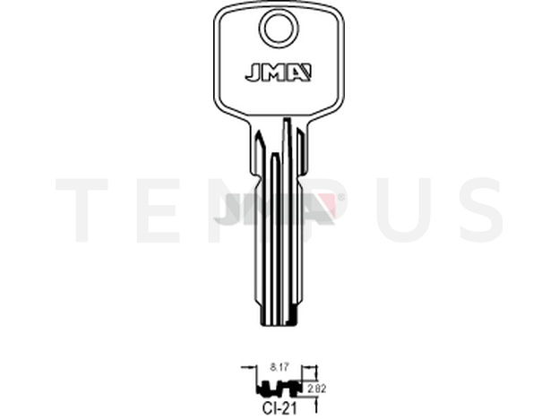 CI-21 Specijalan ključ (Silca CS144 / Errebi C24) 12713