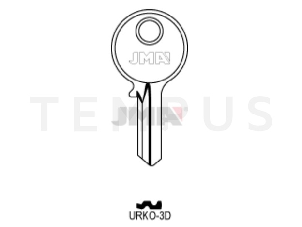 URKO-3D Cilindričan ključ (Silca UR2) 19984