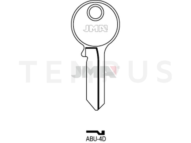 ABU-4D Cilindričan ključ (Silca AB14R / Errebi AU14R ) 12483
