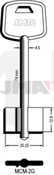 JMA MCM-2G Kasa ključ (Silca 5MC1 / Errebi 1MD2)