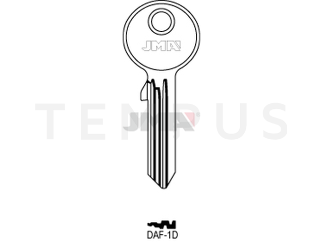 DAF-1D Cilindričan ključ (Silca DF3 / Errebi DF1) 12805