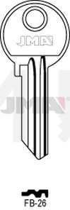 JMA FB-26 Cilindričan ključ (Silca FB25R / Errebi F34R)