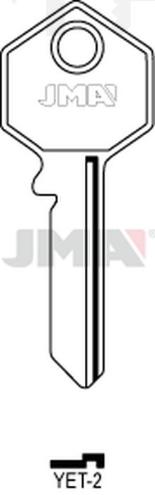 JMA YET-2 Cilindričan ključ (Silca YT6 / Errebi YE14)