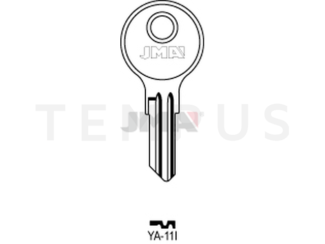 YA-11I Cilindričan ključ (Silca YA4R / Errebi YD8R) 14089