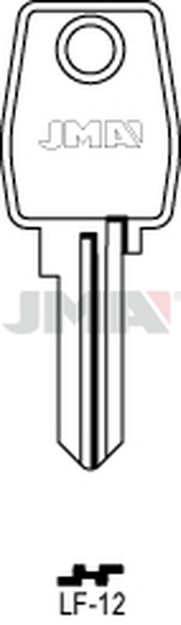 JMA LF-12 Cilindričan ključ (Silca LF16R / Errebi LF18)