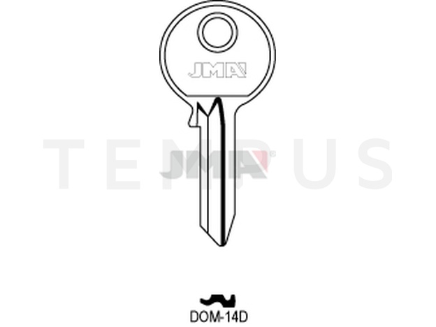 DOM-14D Cilindričan ključ (Silca DM7 / Errebi DM6D)