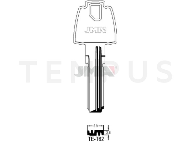 Jma TE-T62 Specijalan ključ (Silca TE19 / Errebi TS20, TS18) 13751