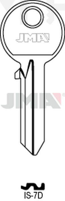 JMA IS-7D Cilindričan ključ (Silca IE6 / Errebi I7)