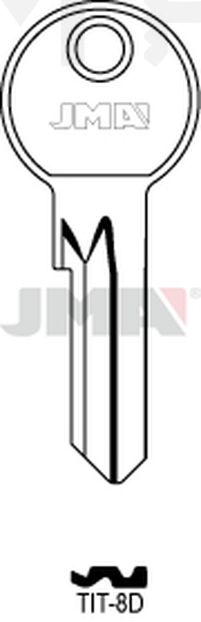 JMA TIT-8D Cilindričan ključ (Silca TN16X / Errebi SAT1)