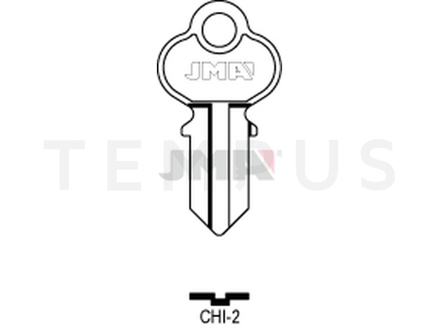 CHI-2 Cilindričan ključ (Silca CH1 / Errebi CHI3)