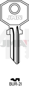 JMA BUR-2I Cilindričan ključ (Silca BUR2R / Errebi BG8R)