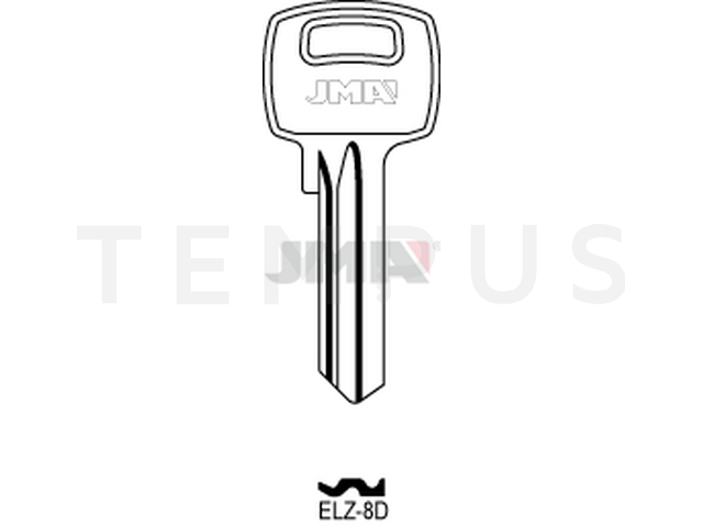 ELZ-8D Cilindričan ključ (Silca EL1C / Errebi EZ10) 12918