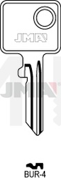 JMA BUR-4 Cilindričan ključ (Silca BUR20R / Errebi BG24R)