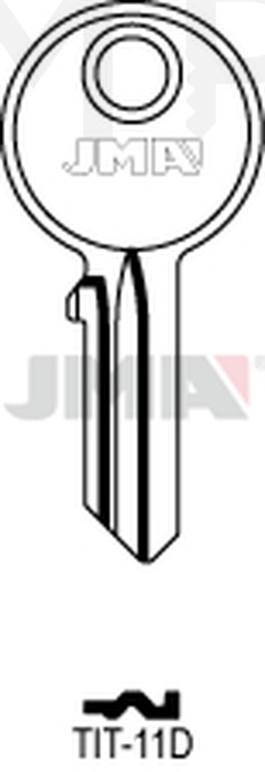 JMA TIT-11D Cilindričan ključ (Silca TN9 / Errebi TT8)