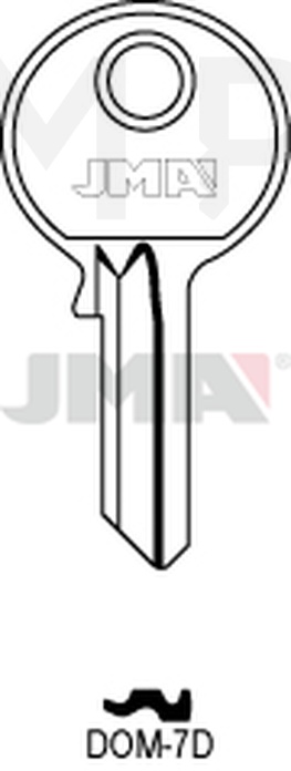 JMA DOM-7D Cilindričan ključ (Silca DM25 / Errebi DM22)