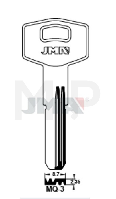 JMA MQ-3 Specijalan ključ (Silca DBL3)