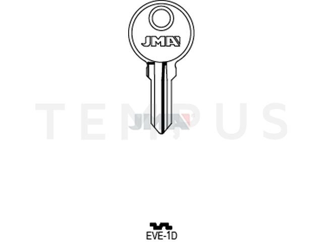 EVE-1D Cilindričan ključ (Errebi EVG4R) 12958