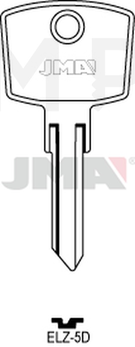 JMA ELZ-5D Cilindričan ključ (Silca EL7R / Errebi EZ6R)