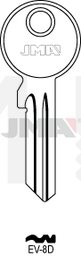 JMA EV-8D Cilindričan ključ (Silca EV4X / Errebi EV5D1)