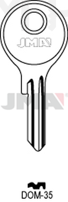 JMA DOM-35 Cilindričan ključ (Silca DM8R / Errebi DM15R)